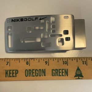 Silver Nike Golf Belt Buckle - New